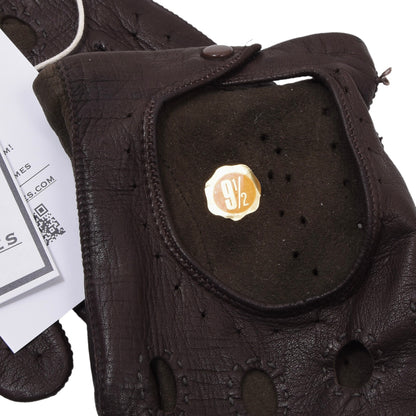 Vintage Leder Autofahrerhandschuhe Größe 9 1/2 ca. 10cm