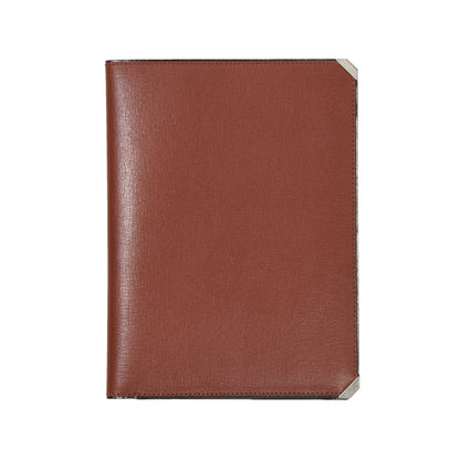 NOS Valextra Milano Breast Wallet with Notepad - Cognac Brown