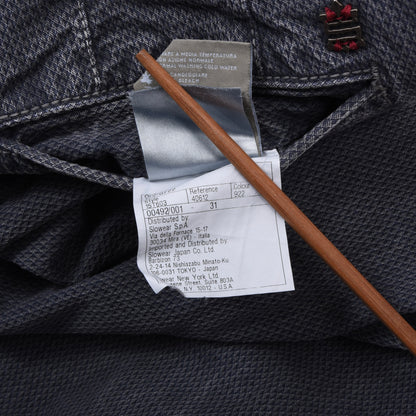 Incotex Hose/Chinos, Größe W31, Slim Fit, ca. 39,5 cm, Blau-Grau