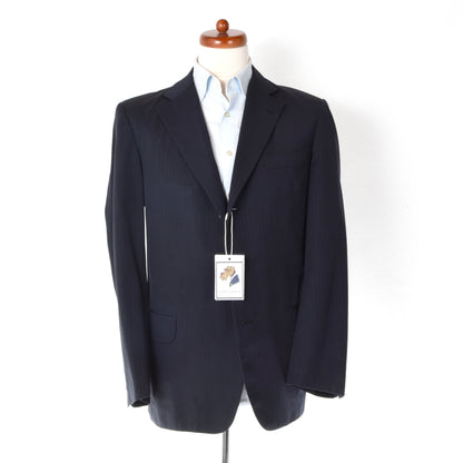 Rossmann Bespoke Loro Piana Super 130s Wool Suit Chest ca. 52.5cm - Navy Blue