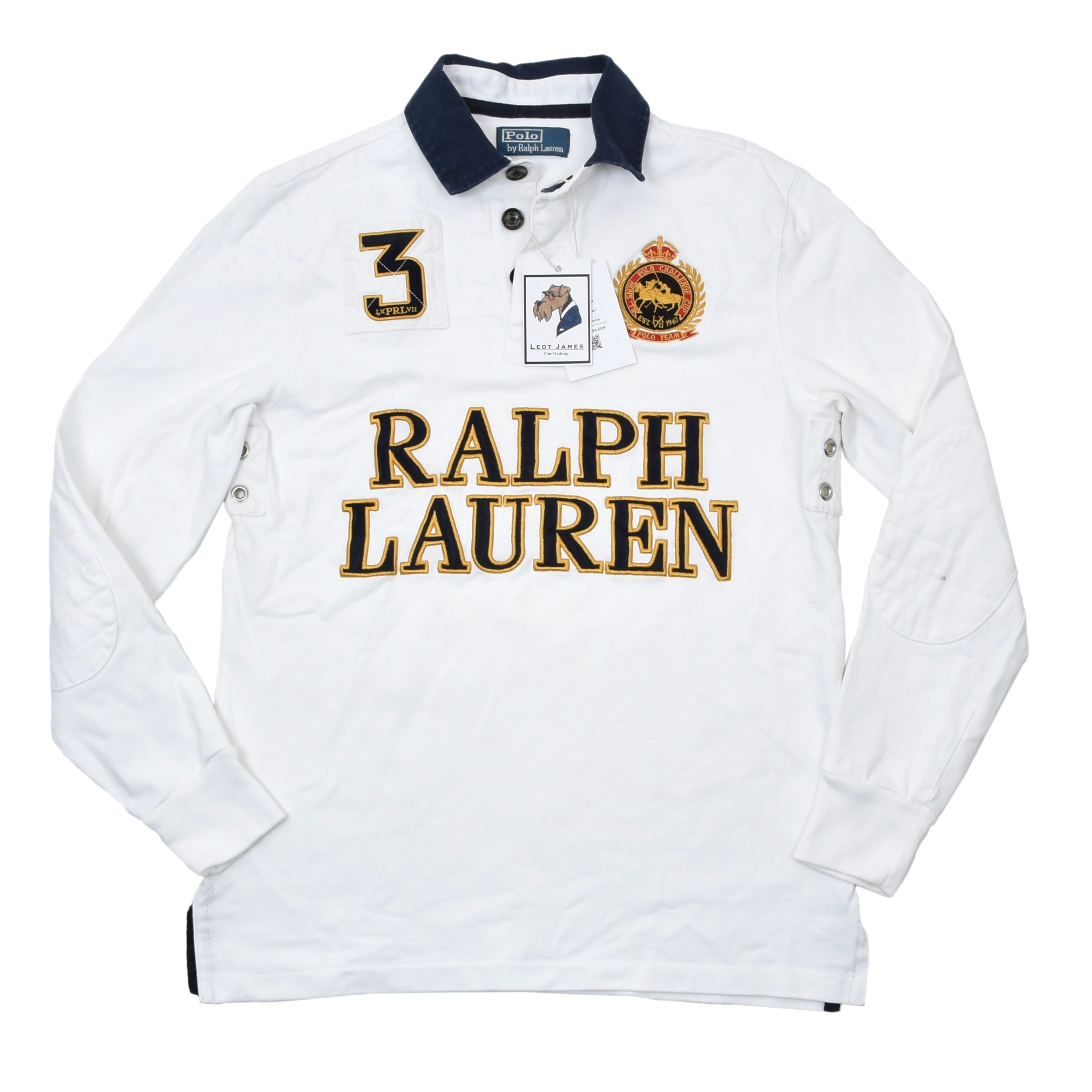 Mens Polo Ralph Lauren Polo Rugby Shirt Snow on sale Polo Challenge Cup Long Sleeve