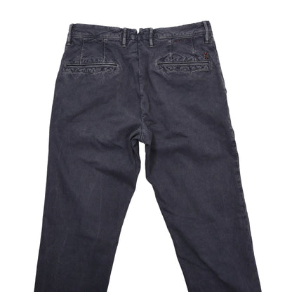 Incotex Hose/Chinos, Größe W31, Slim Fit, ca. 39,5 cm, Blau-Grau