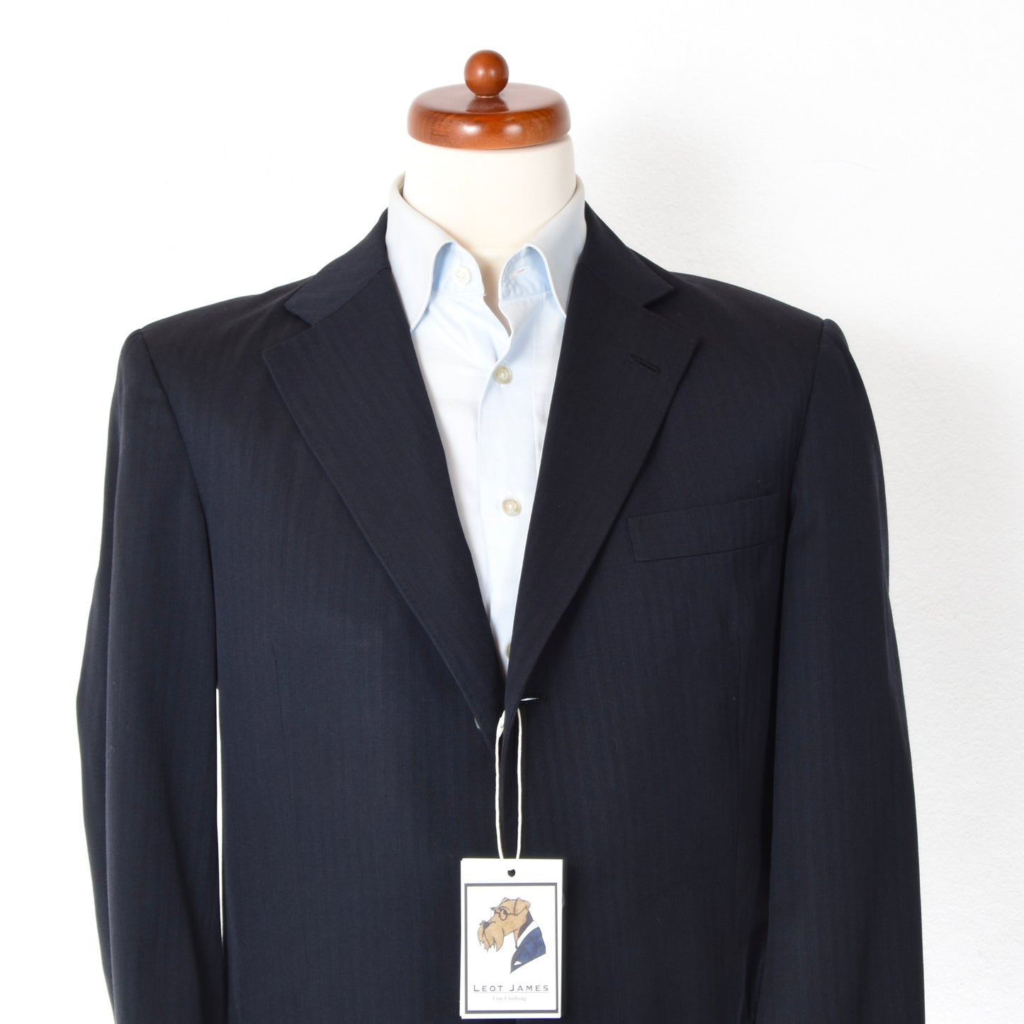 Rossmann Bespoke Loro Piana Super 130s Wool Suit Chest ca. 52.5cm - Navy Blue