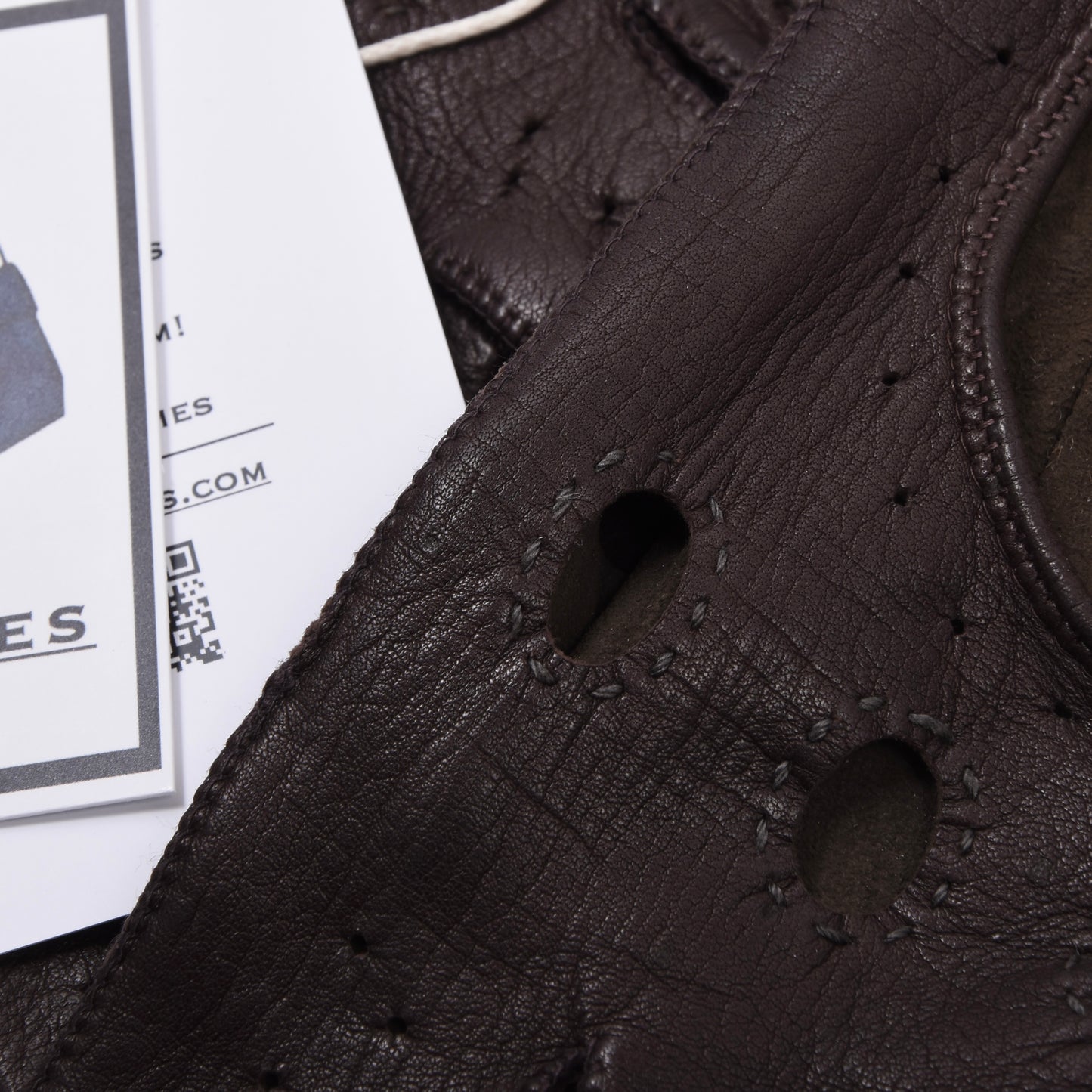 Vintage Leder Autofahrerhandschuhe Größe 9 1/2 ca. 10cm