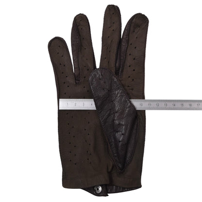 Vintage Leder Autofahrerhandschuhe Größe 9 1/2 ca. 10cm