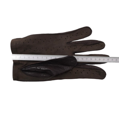 Vintage Leder Autofahrerhandschuhe Größe 9 1/2 ca. 10cm