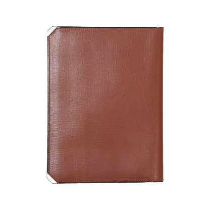 NOS Valextra Milano Breast Wallet with Notepad - Cognac Brown