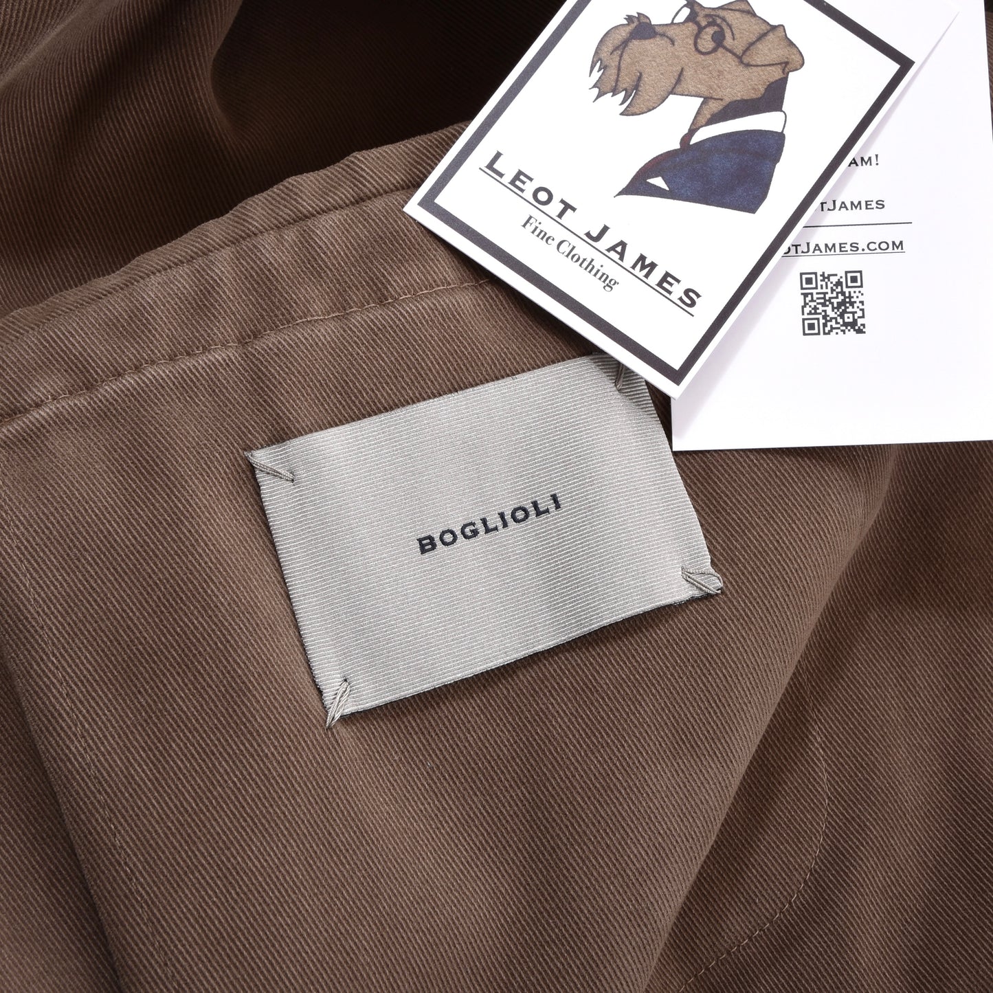 Boglioli COAT Cotton Jacket Size 48 Chest ca. 52.5cm - Brown