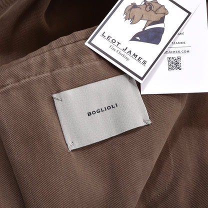 Boglioli COAT Cotton Jacket Size 48 Chest ca. 52.5cm - Brown