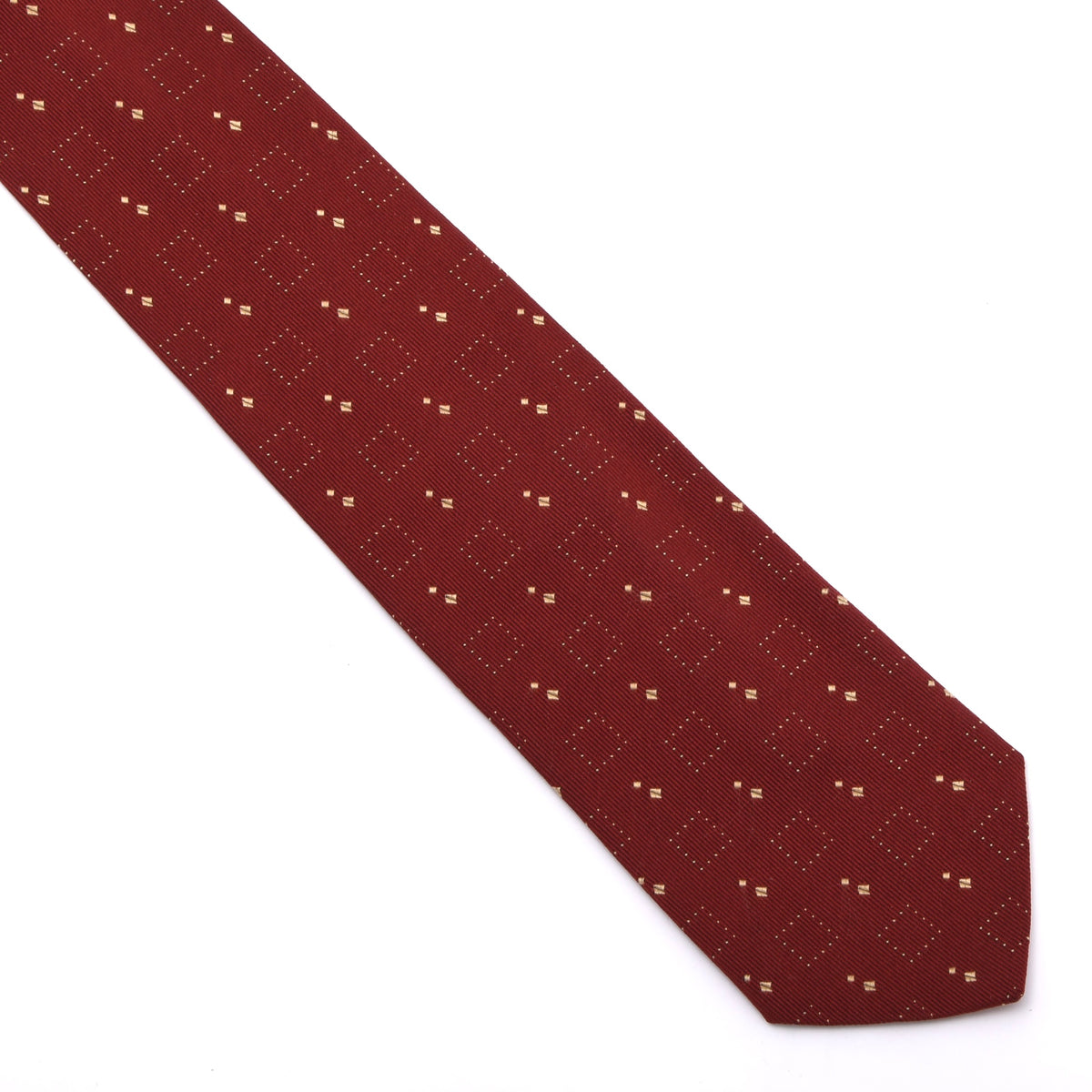 Ermenegildo Zegna Seide Krawatte Made in Italy - Rot/Gold