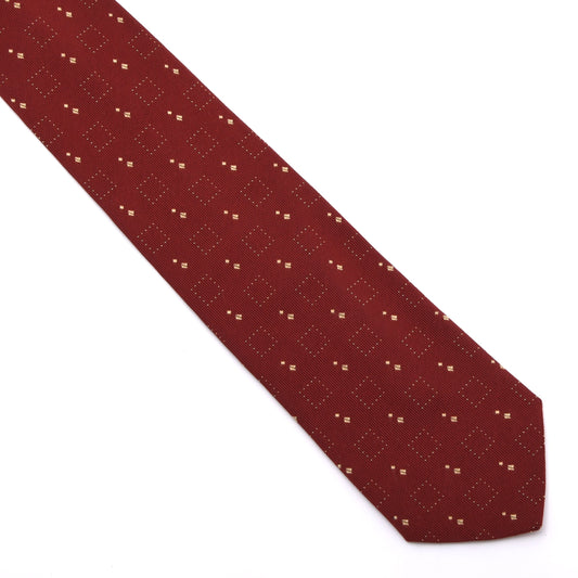 Ermenegildo Zegna Seide Krawatte Made in Italy - Rot/Gold