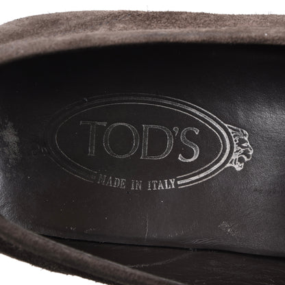 Tod's 2x Suede Loafers Size 9 1/2 - Brown