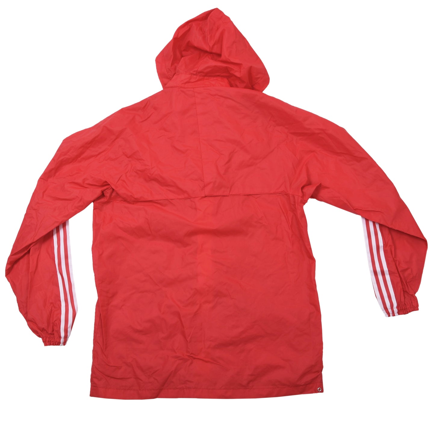 Vintage Adidas Nylon Regenjacke Größe 168 Made in France ca. 50,5cm - Rot