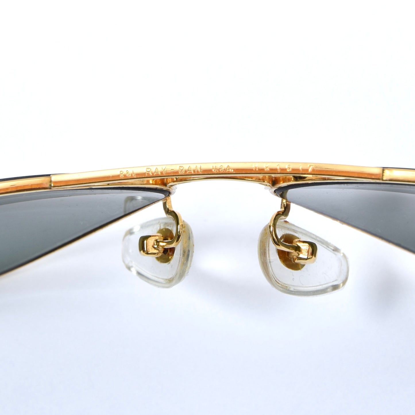 Vintage B&L Ray-Ban Precious Metals W1904 Aviator Sunglasses - Gold