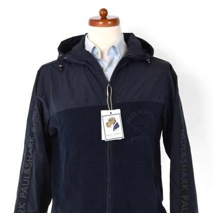 Paul & Shark Yachting Recent Hooded Jacket Size S - Navy Blue