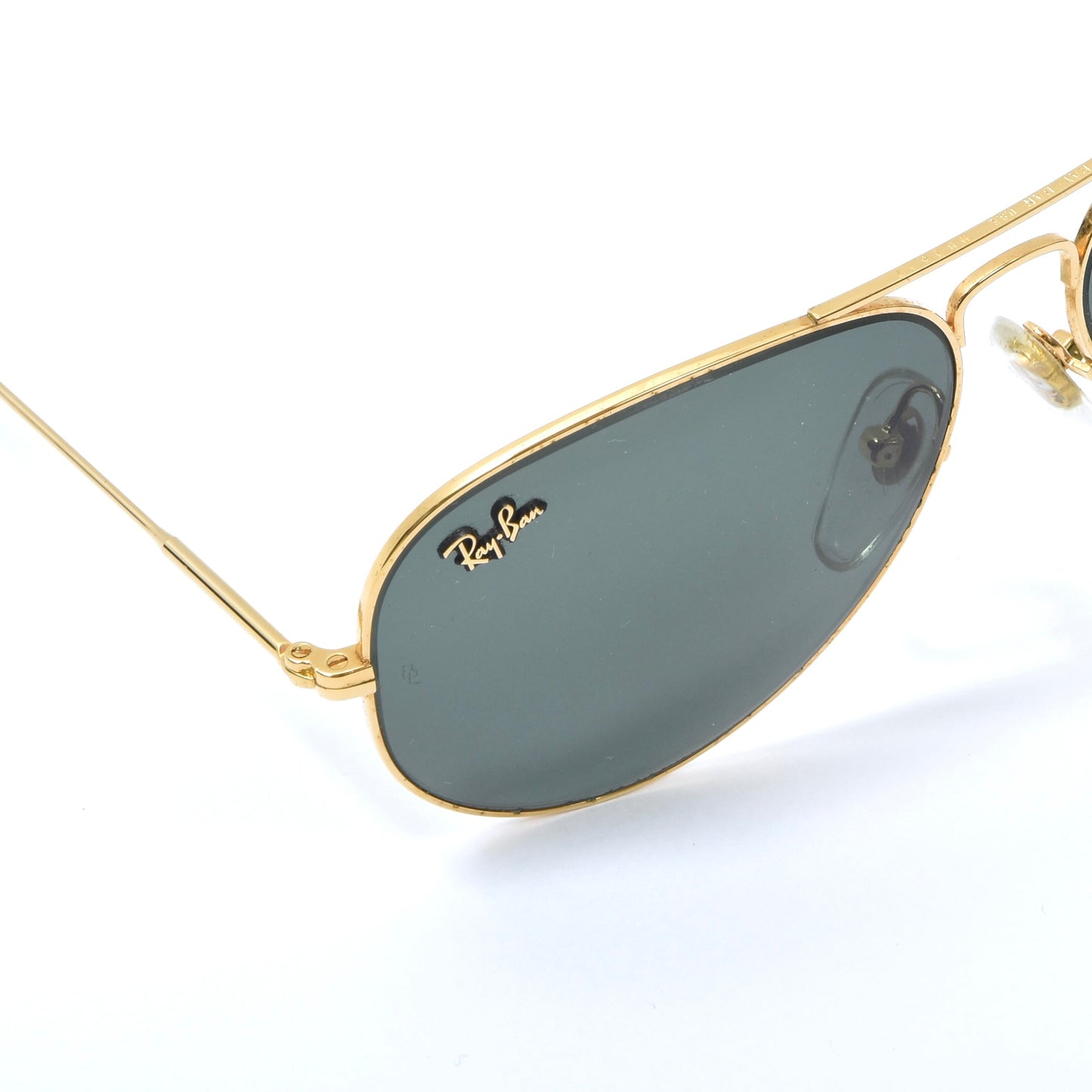 Vintage B&L Ray-Ban Precious Metals W1904 Aviator Sunglasses - Gold
