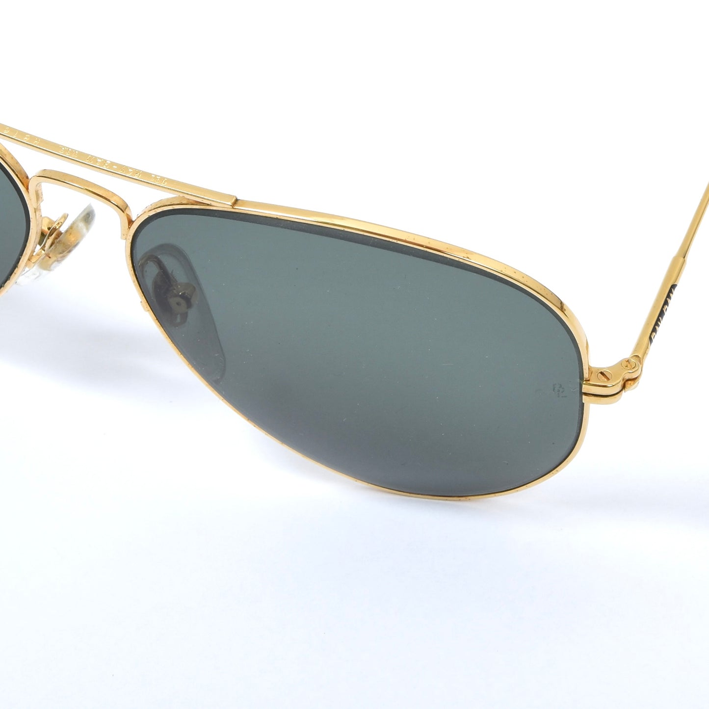 Vintage B&L Ray-Ban Precious Metals W1904 Aviator Sunglasses - Gold