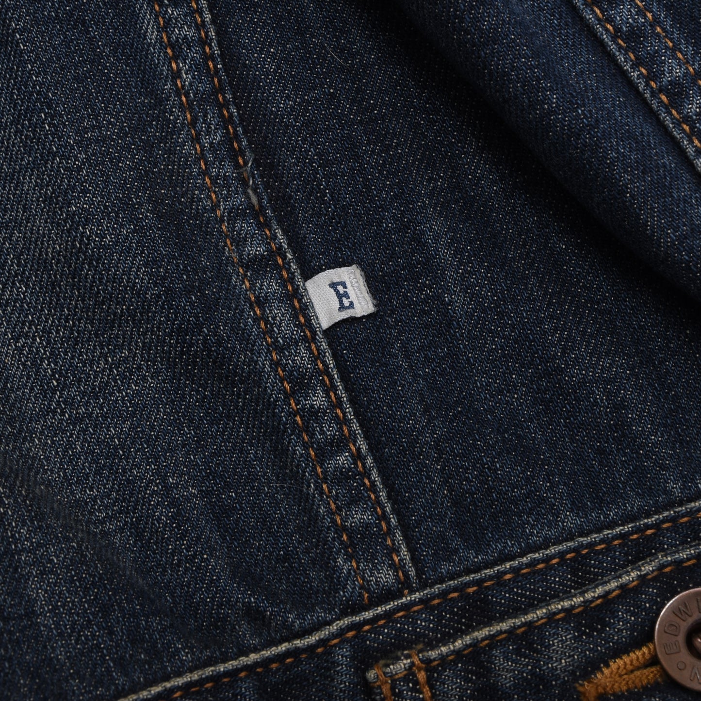 Edwin „Buddy Jacket“ Jeansjacke, Größe S, ca. 50 cm – Blau