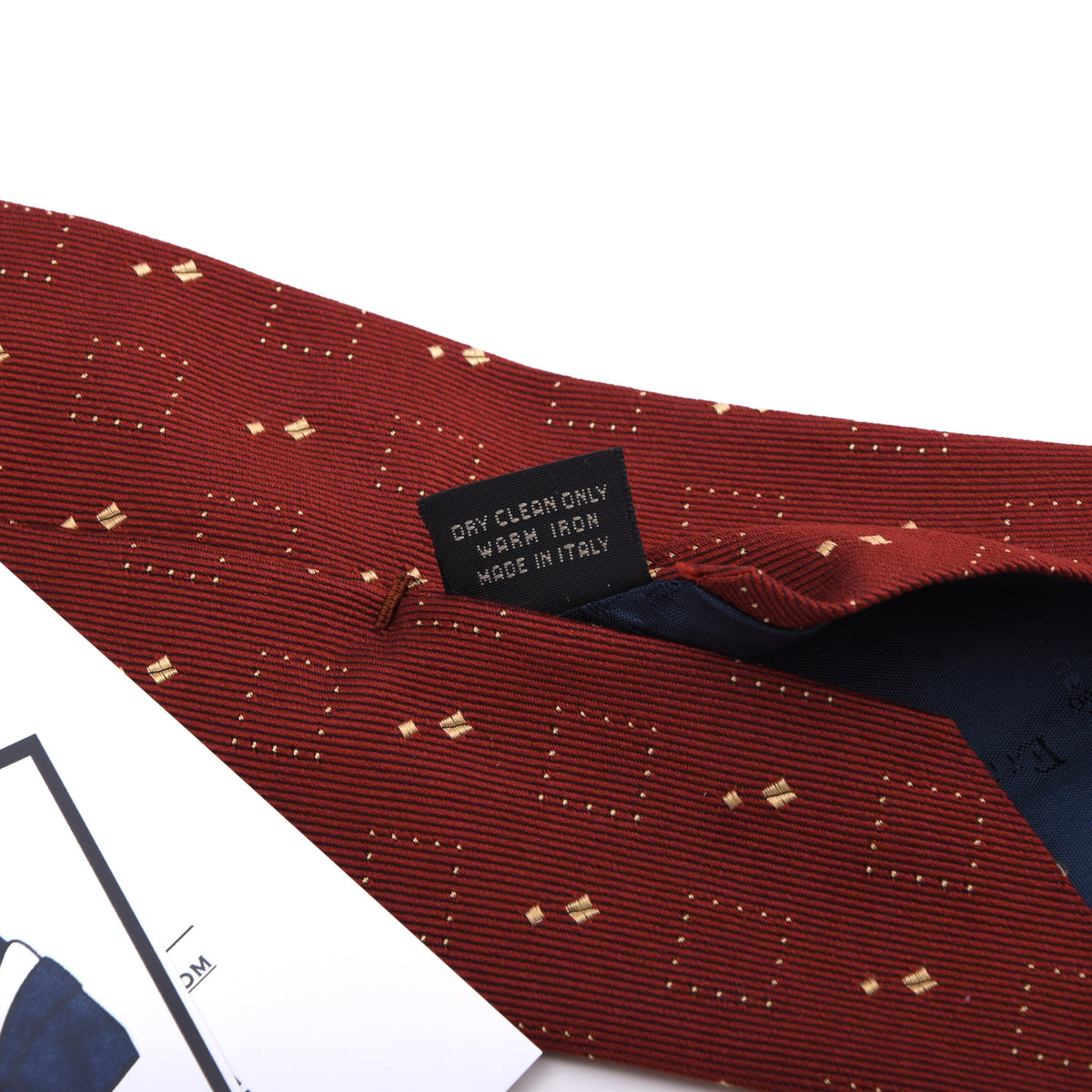 Ermenegildo Zegna Seide Krawatte Made in Italy - Rot/Gold