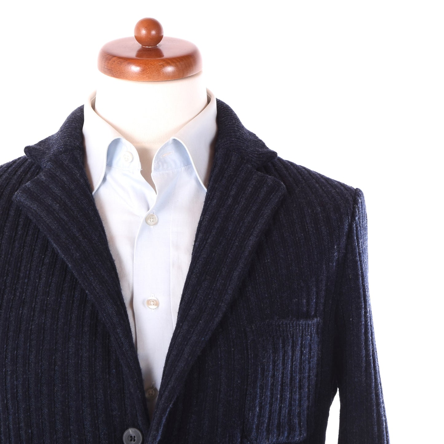 Gran Sasso Sartorial Wool Jacket/Cardigan Size 52 ca. 51cm - Navy