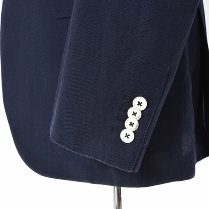 Tombolini Wool-Linen Jacket Size 52 ca. 53cm - Navy Blue