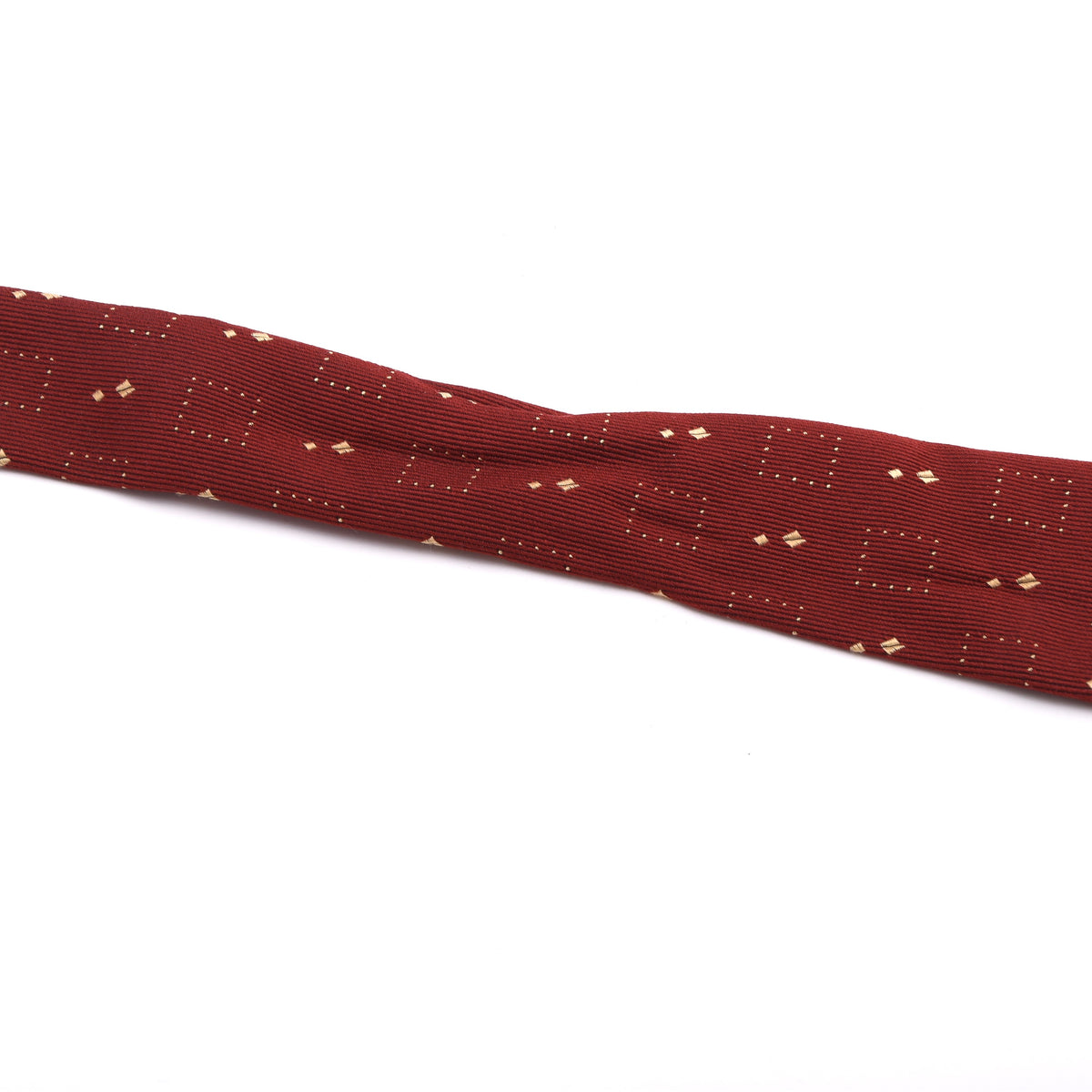 Ermenegildo Zegna Seide Krawatte Made in Italy - Rot/Gold