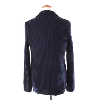 Gran Sasso Sartorial Wool Jacket/Cardigan Size 52 ca. 51cm - Navy