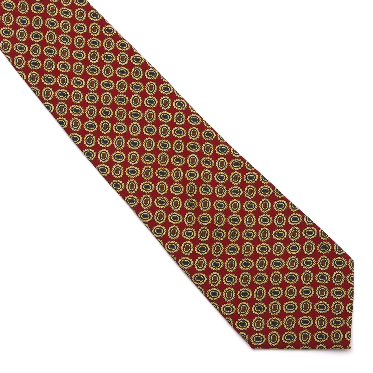 Vintage Burberrys of London Silk Tie Made in England - Red Paisley