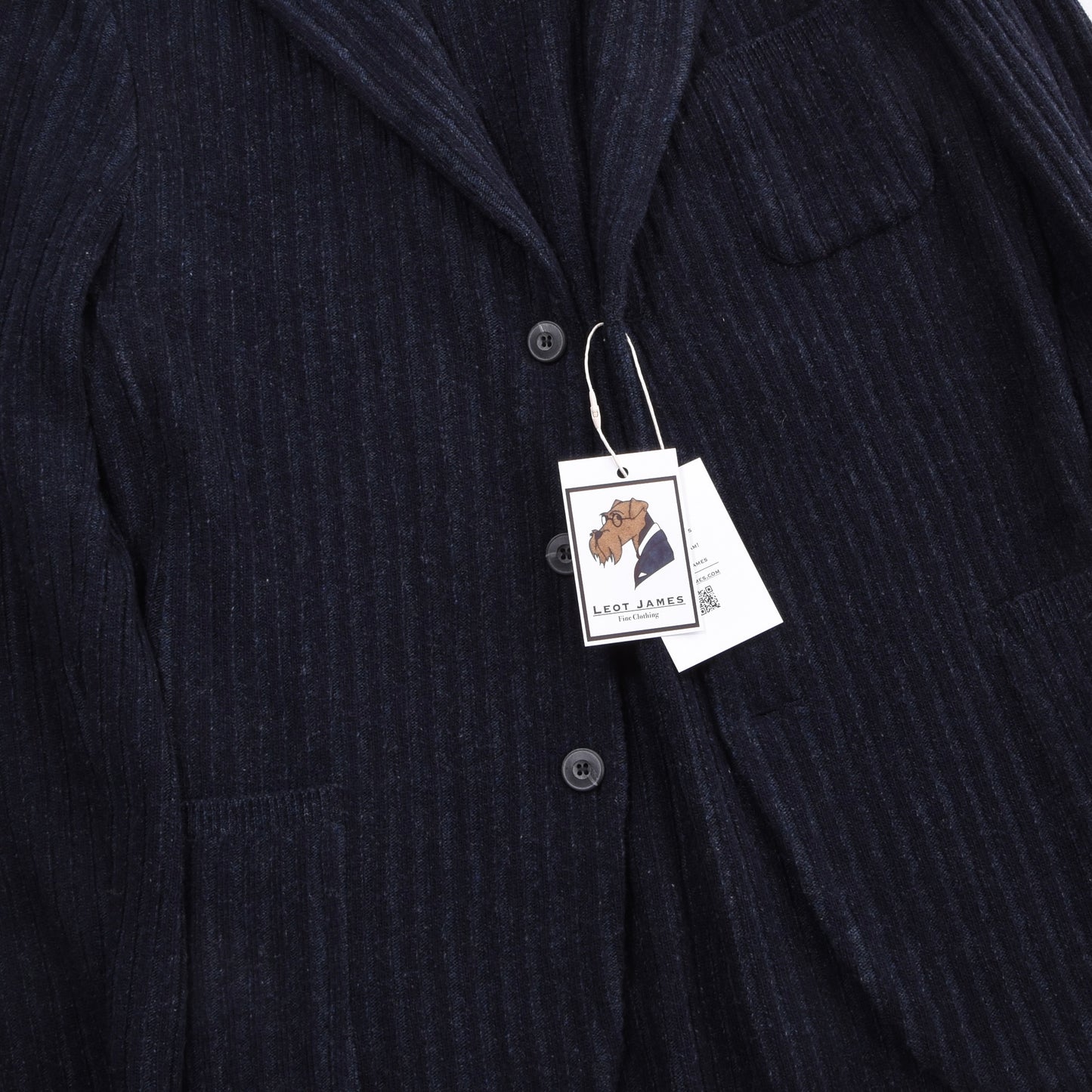 Gran Sasso Sartorial Wool Jacket/Cardigan Size 52 ca. 51cm - Navy