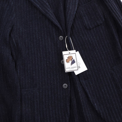 Gran Sasso Sartorial Wool Jacket/Cardigan Size 52 ca. 51cm - Navy