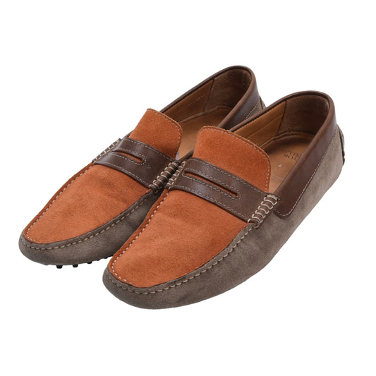 Sutor Mantellassi Driving Loafers Size 41 - Orange/Tan/Brown