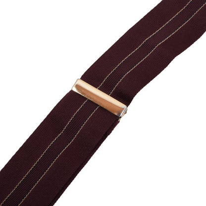 Classic Ribbon Braces/Suspenders - Burgundy