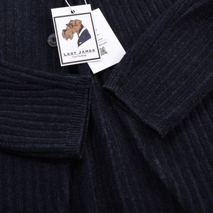 Gran Sasso Sartorial Wool Jacket/Cardigan Size 52 ca. 51cm - Navy