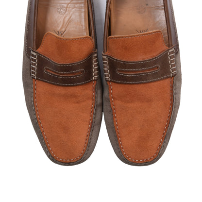 Sutor Mantellassi Driving Loafers Size 41 - Orange/Tan/Brown