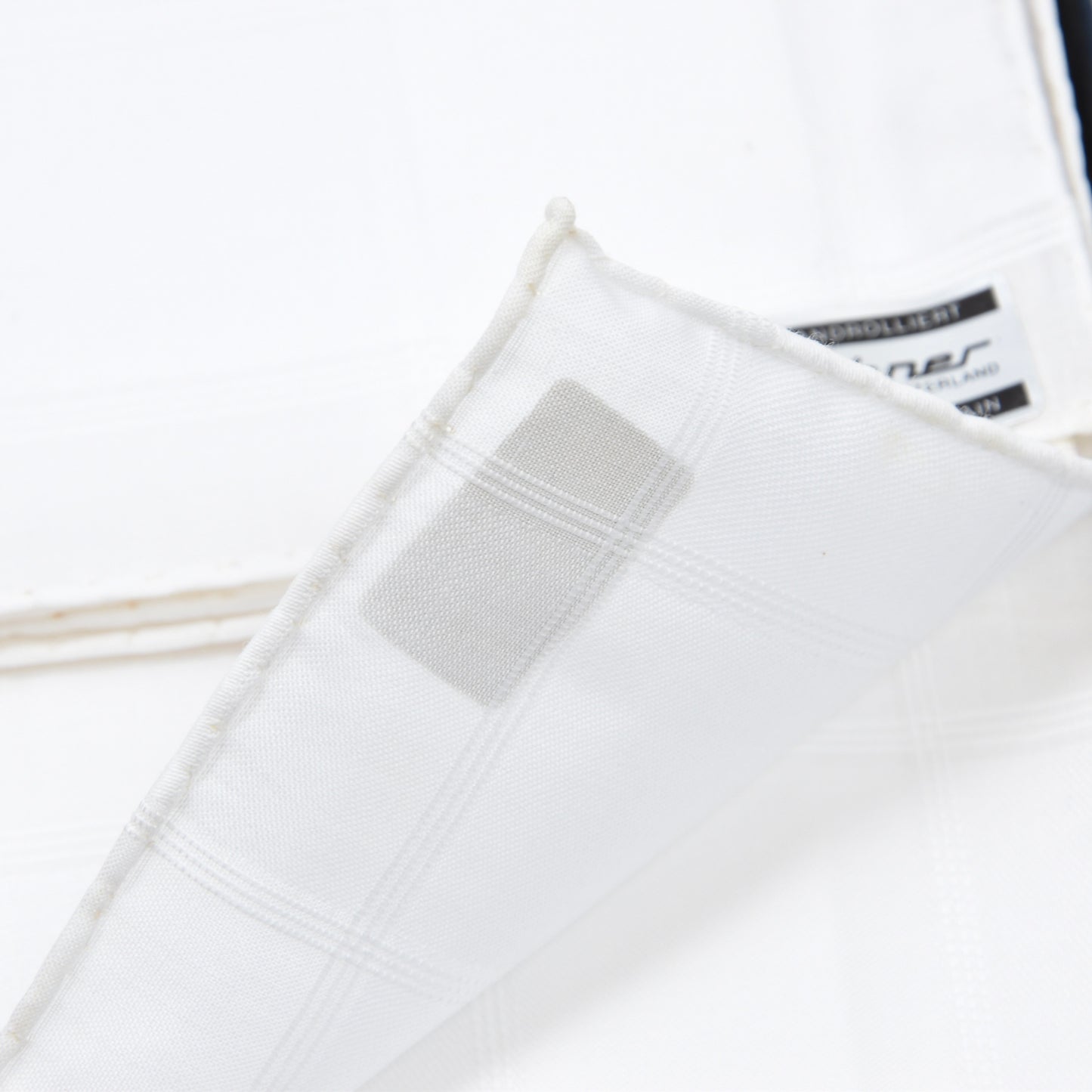 NOS Lehner Switzerland Handkerchief/Pocket Square Set of 3 - White