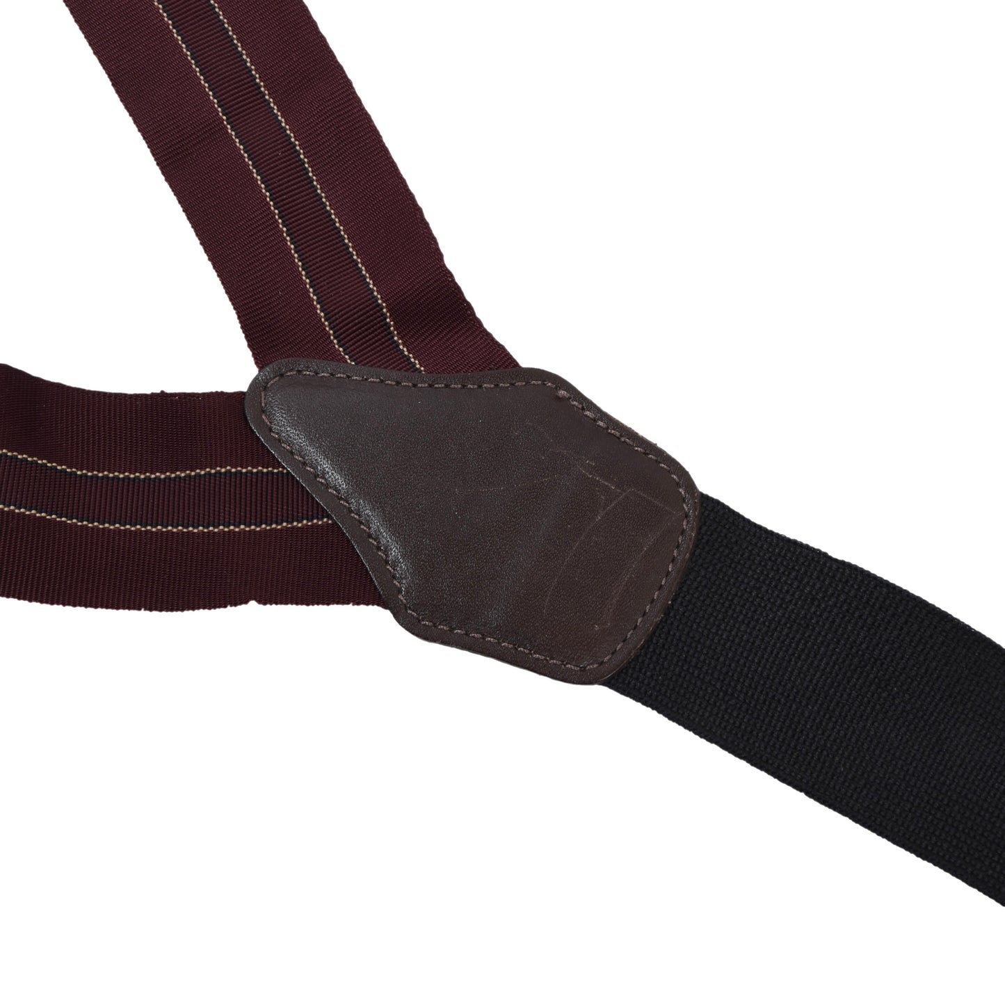 Classic Ribbon Braces/Suspenders - Burgundy