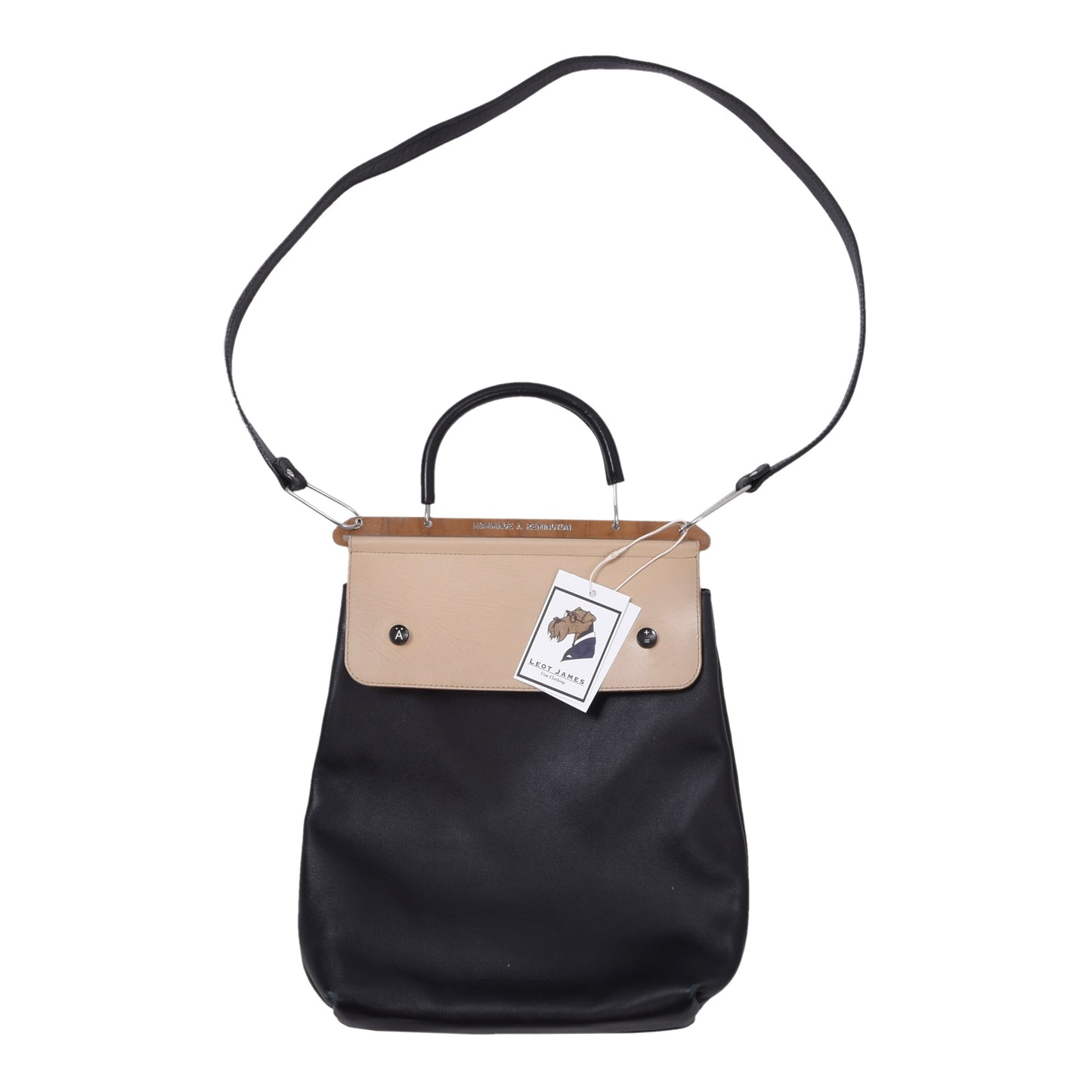 Hommage A Remington x Patrizia Donà Ledertasche 'Elemental' - Schwarz/Beige