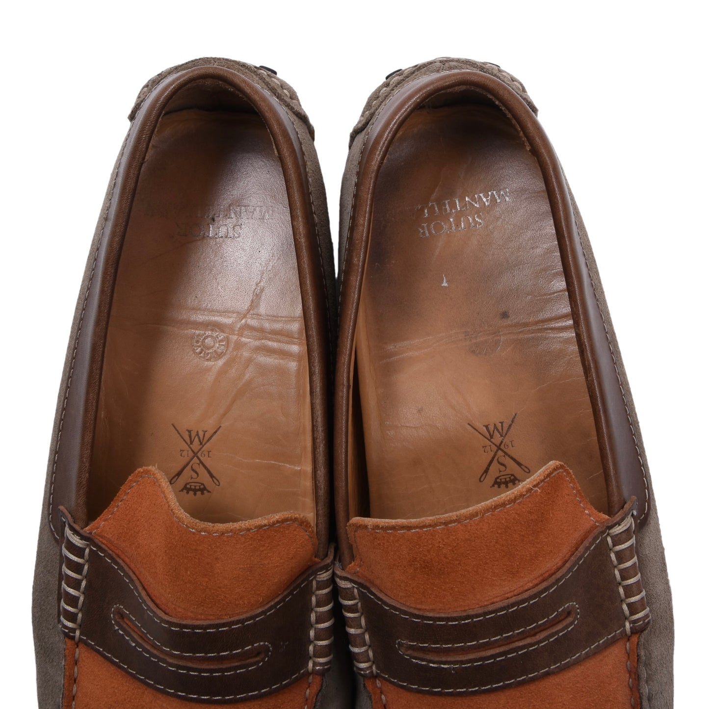 Sutor Mantellassi Driving Loafers Size 41 - Orange/Tan/Brown