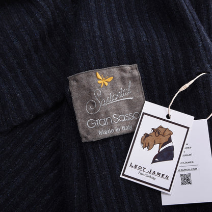 Gran Sasso Sartorial Wool Jacket/Cardigan Size 52 ca. 51cm - Navy