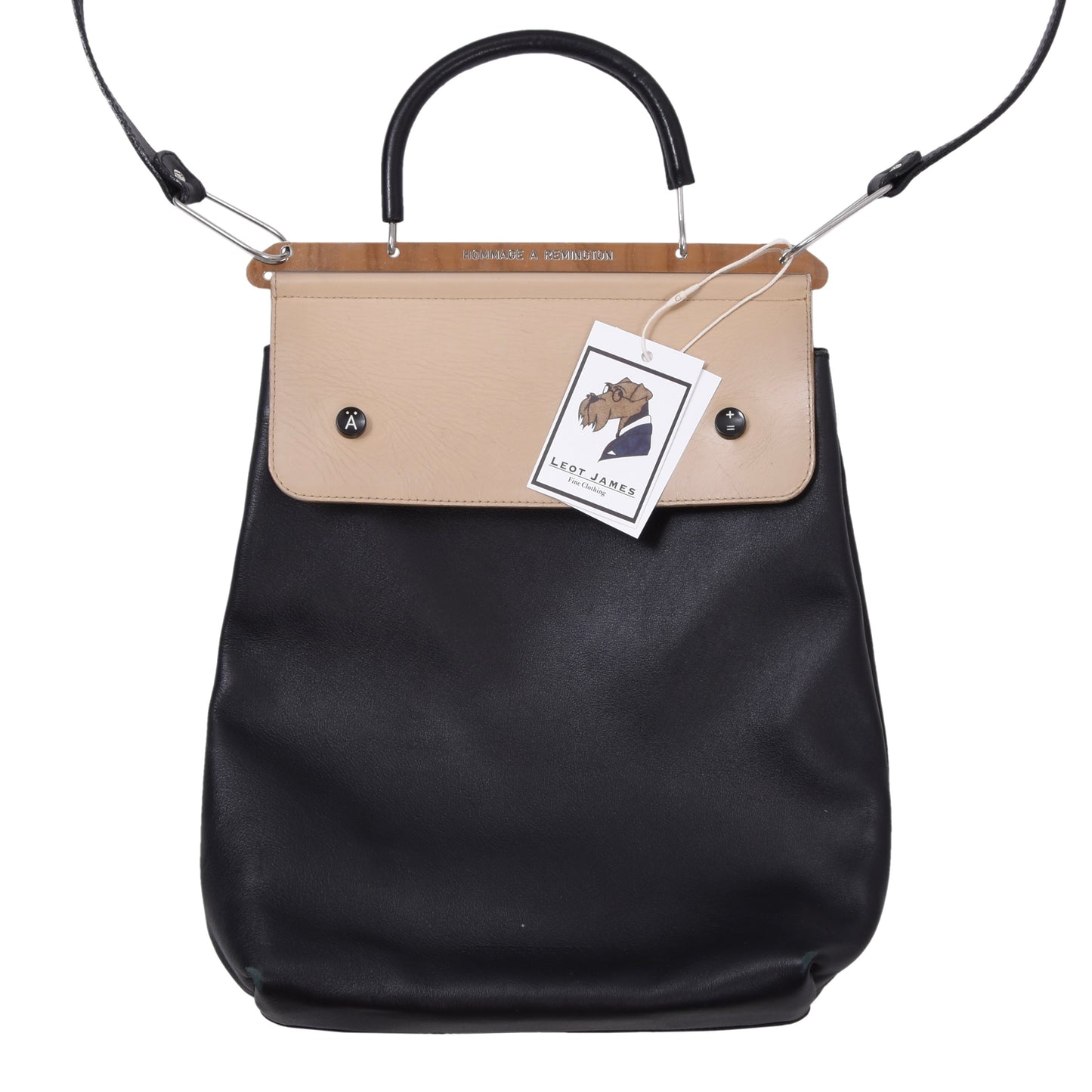 Hommage A Remington x Patrizia Donà Ledertasche 'Elemental' - Schwarz/Beige