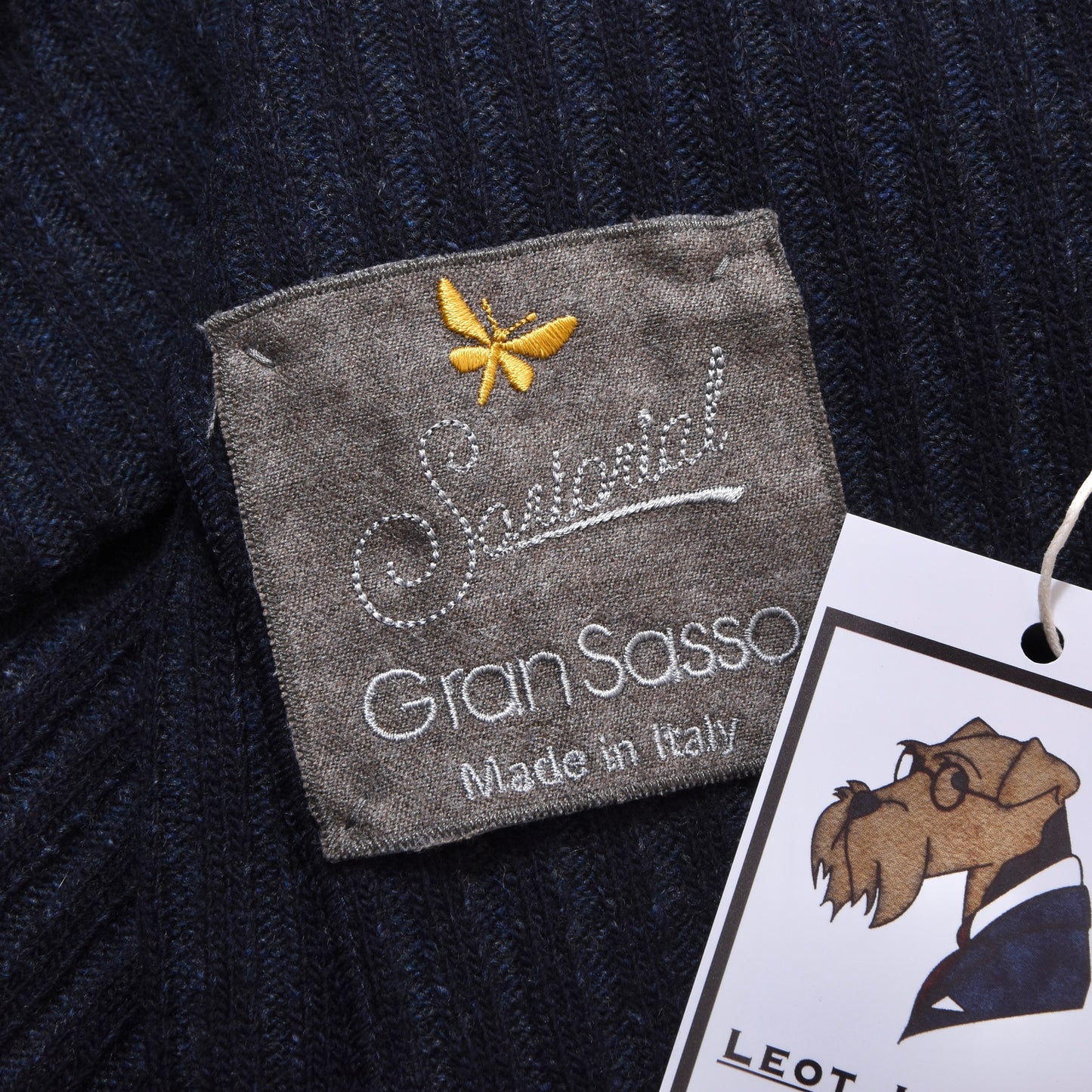 Gran Sasso Sartorial Wool Jacket/Cardigan Size 52 ca. 51cm - Navy