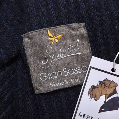 Gran Sasso Sartorial Wool Jacket/Cardigan Size 52 ca. 51cm - Navy