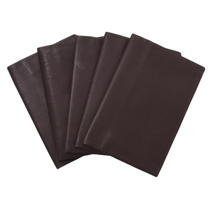 Vintage Leather Travel Wallet - Brown