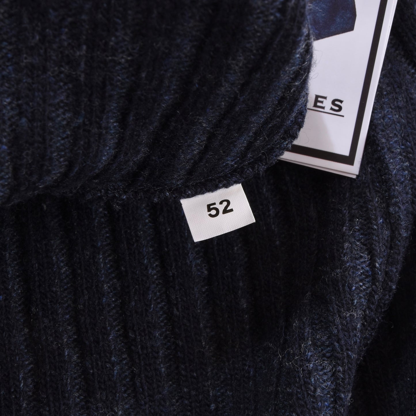 Gran Sasso Sartorial Wool Jacket/Cardigan Size 52 ca. 51cm - Navy