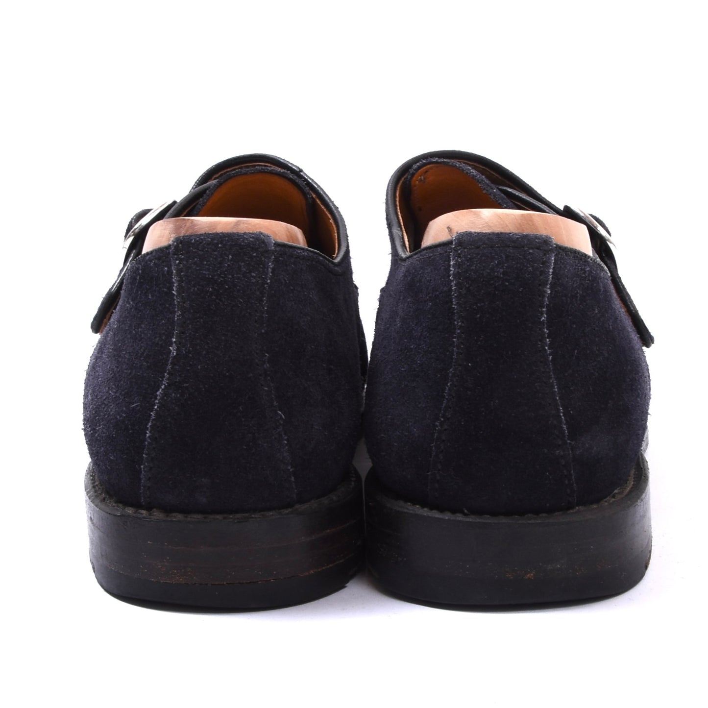 Ludwig Reiter Single Monk Suede Shoes Size 7 1/2 - Blue