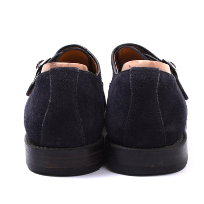 Ludwig Reiter Single Monk Suede Shoes Size 7 1/2 - Blue