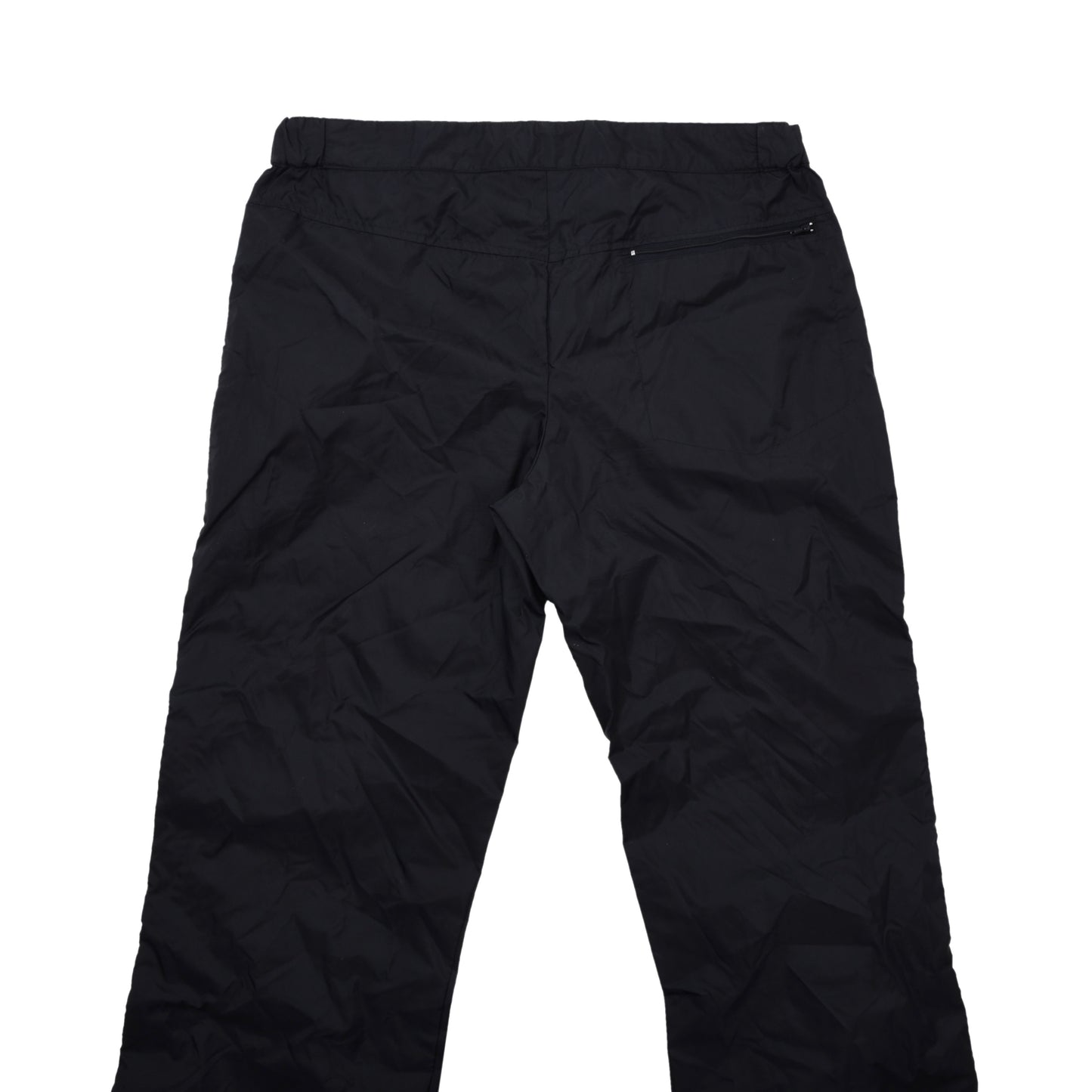 Vintage Adidas Nylon-Regenhose aus den 80er Jahren, Größe D48 (ca. 42 cm), Schwarz