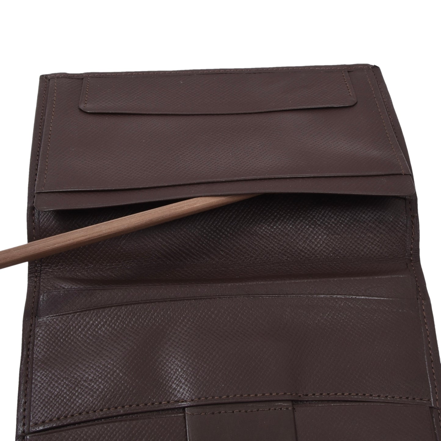 Vintage Leather Travel Wallet - Brown