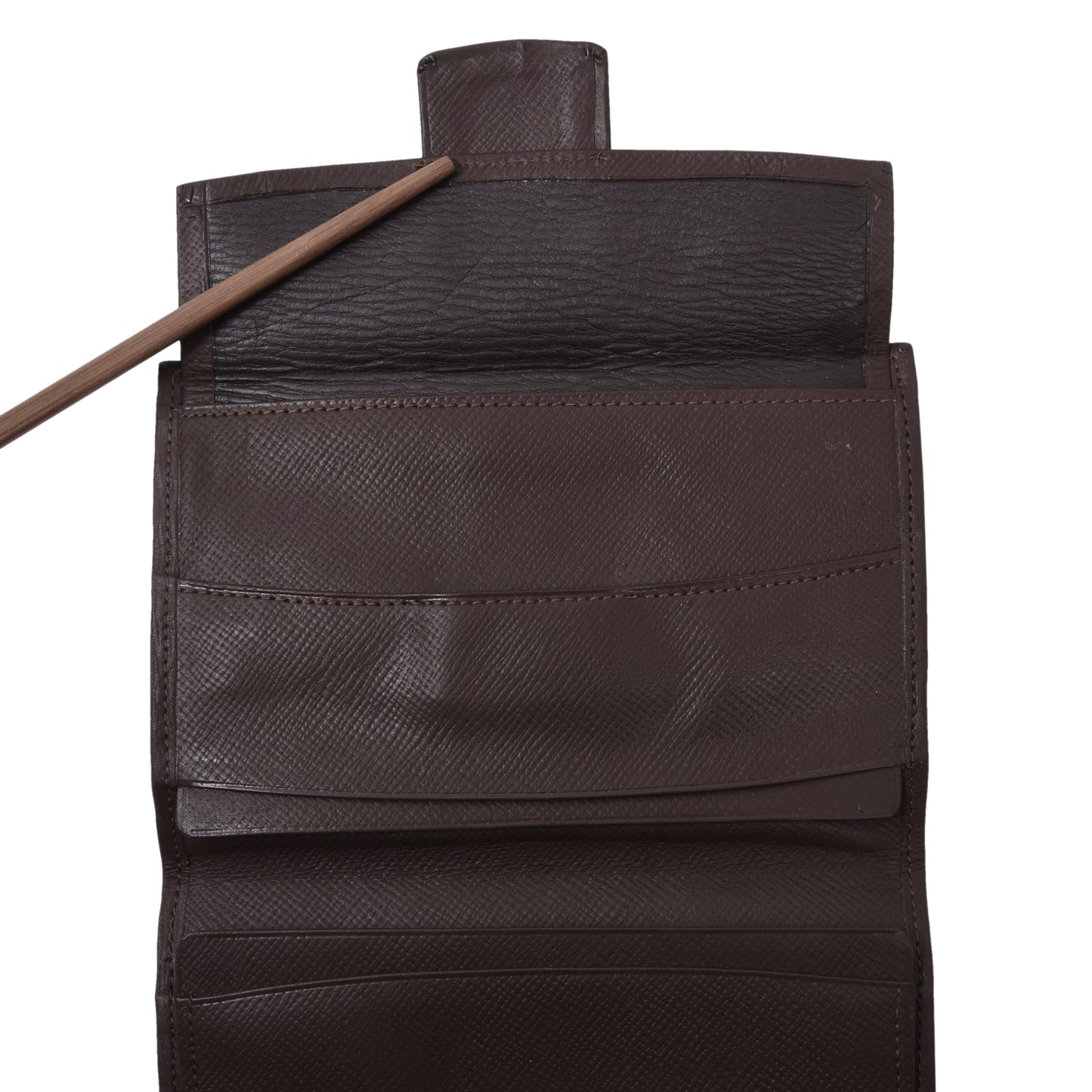 Vintage Leather Travel Wallet - Brown