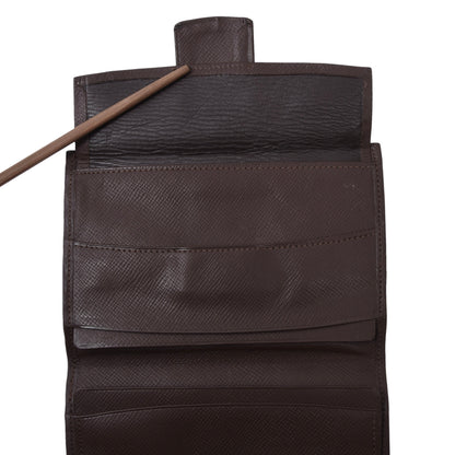 Vintage Leather Travel Wallet - Brown